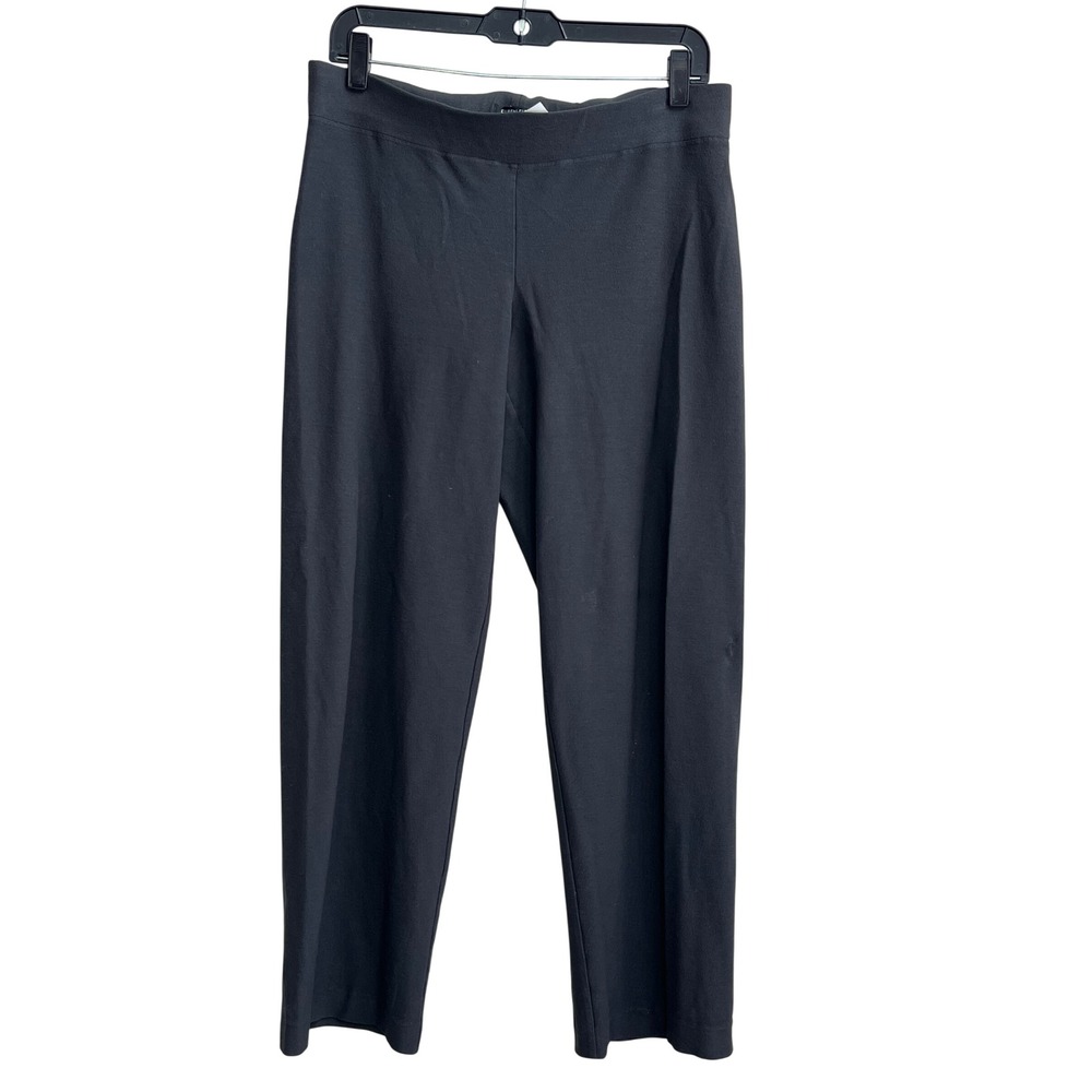 Eileen Fisher Women's gray Stretch Jersey Pull On‎ Straight Leg Pants Small S